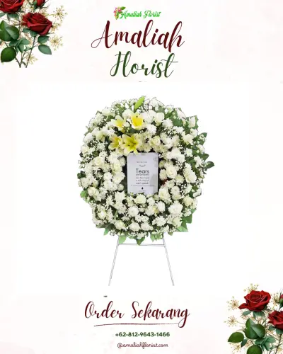 Krans Bunga Duka Cita di Leato Selatan